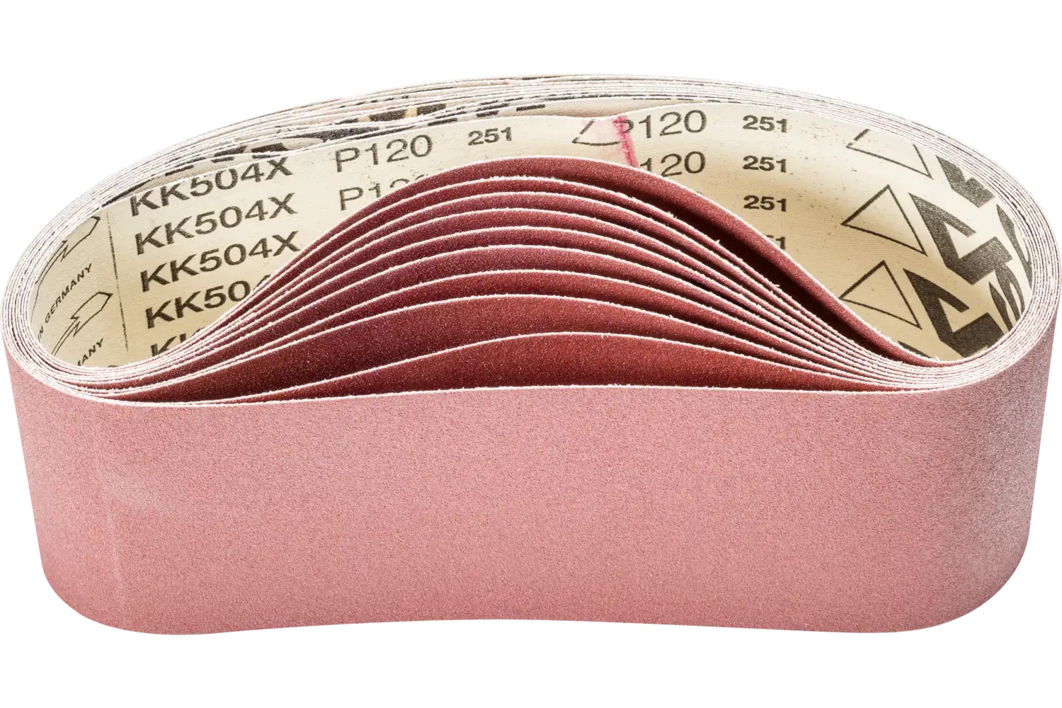 Picture of Pferd Abrasive Portable Belt, 24" x 4, 120 Grit, Aluminum oxide